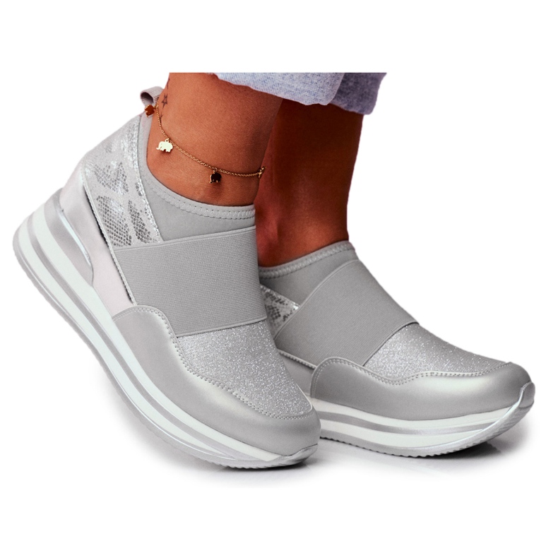 Zapatos deportivos sin cordones para mujer, gris Cold Play