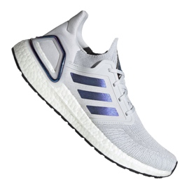 Zapatillas adidas UltraBoost 20 M EG0695 blanco multicolor azul