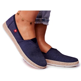 Alpargatas de mujer Big Star Slip-on Azul marino FF276024