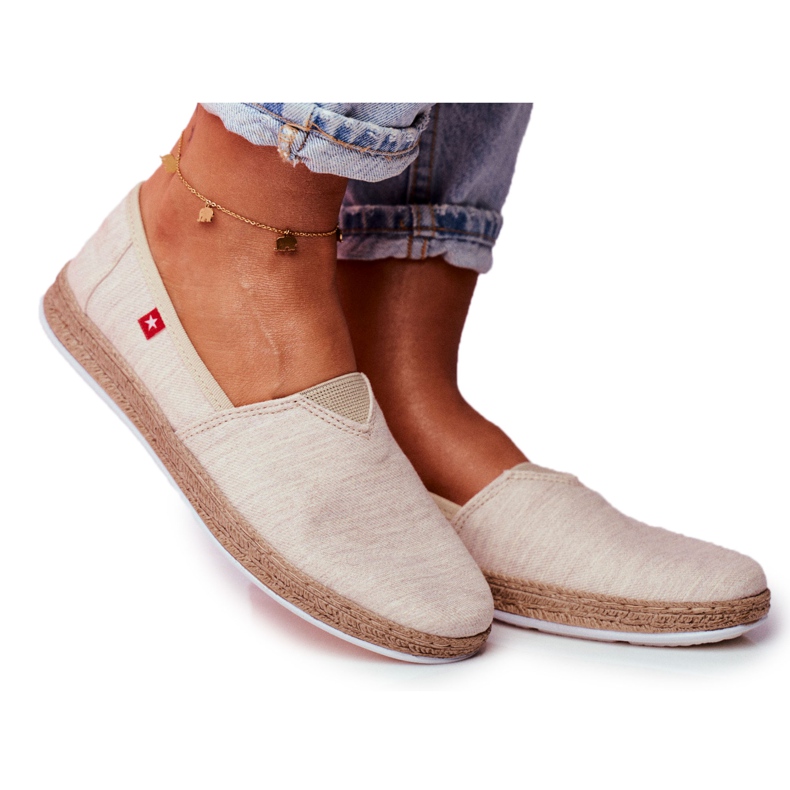 Alpargatas de mujer Big Star Slip-on Beige FF276026 Alpargatas de mujer Big Star Slip-on Beige FF276026