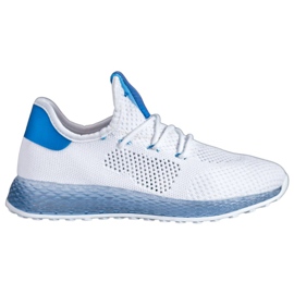 SHELOVET Zapatillas blancas caladas blanco
