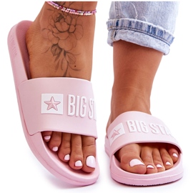 Pantuflas de Mujer Big Star Pink FF274A201 rosado