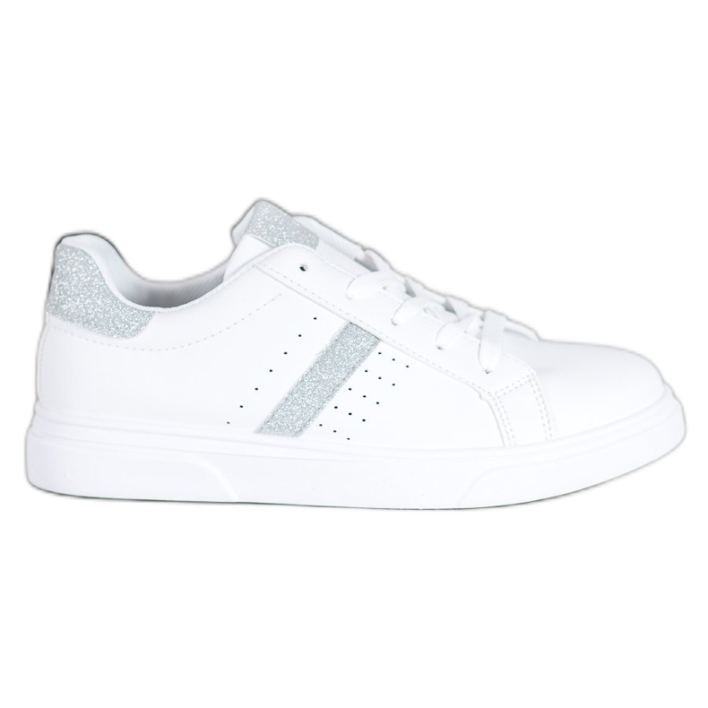 SHELOVET Zapatos deportivos con purpurina blanco SHELOVET Zapatos deportivos con purpurina blanco