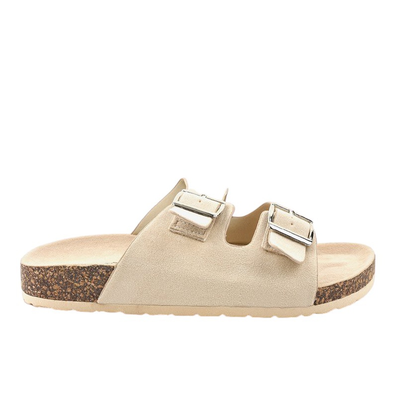 Zapatillas beige con hebilla BL3100-SF