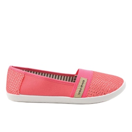 Zapatillas slip-on de lycra rosas XJ-2689