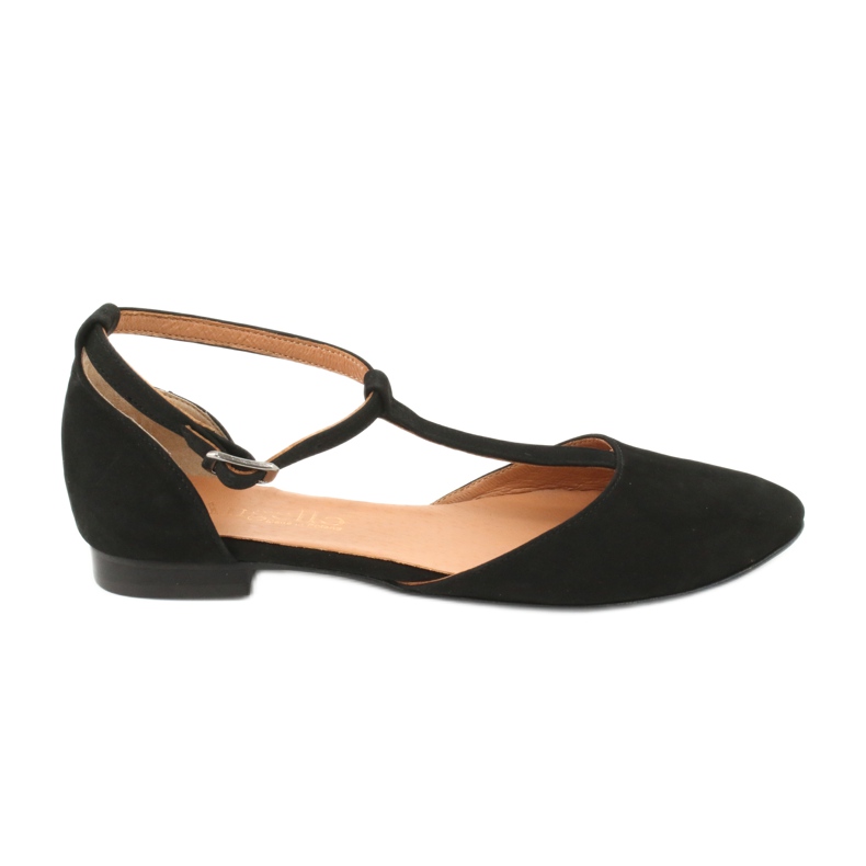 Sandalias de mujer negras con tacón y puntera cerrada Angello 2236 negro Sandalias de mujer negras con tacón y puntera cerrada Angello 2236 negro