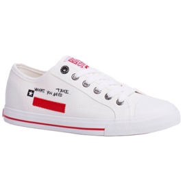 Zapatillas de Mujer Big Star White FF274079 negro rojo