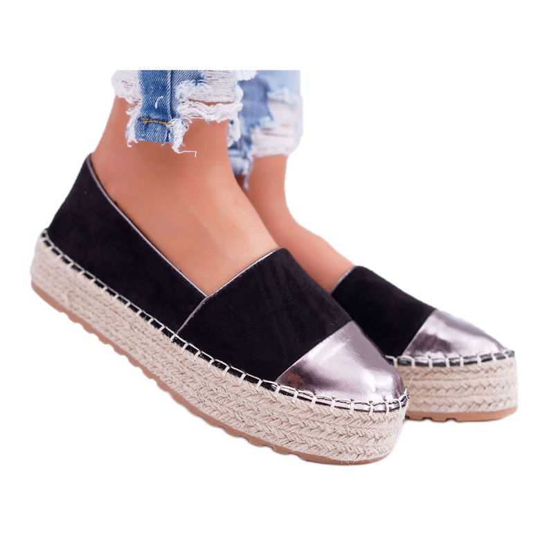 Alpargatas de Mujer con Plataforma Ringer Negra negro amarillo