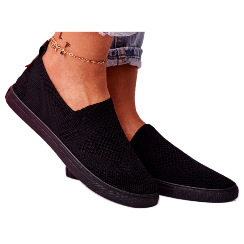 Zapatillas de deporte negras para mujer Zapatillas sin cordones Big Star FF274A609 negro