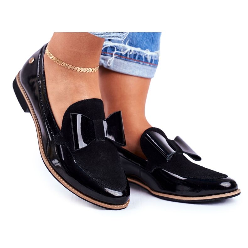 Mujer Brogues Maciejka Mocasines lacados Negro 04099-01 / 00-5 Mujer Brogues Maciejka Mocasines lacados Negro 04099-01 / 00-5