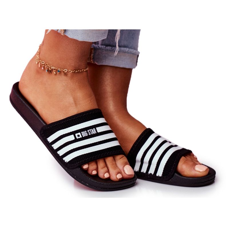 Pantuflas de Mujer Big Star Black FF274A353 blanco negro