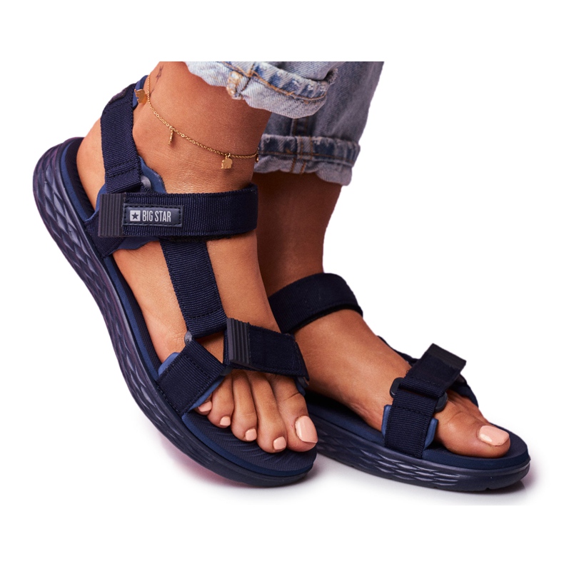 Sandalias Mujer Big Star Azul Marino FF274A601