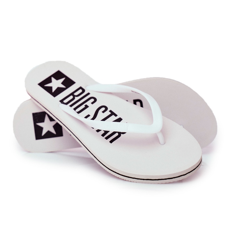 Pantuflas de Mujer Chanclas Big Star White FF274A320 blanco