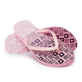 Pantuflas de Mujer Chanclas Big Star Pink FF274A304 rosa