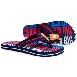 Zapatillas Hombre Chanclas Big Star Azul Marino FF274A484