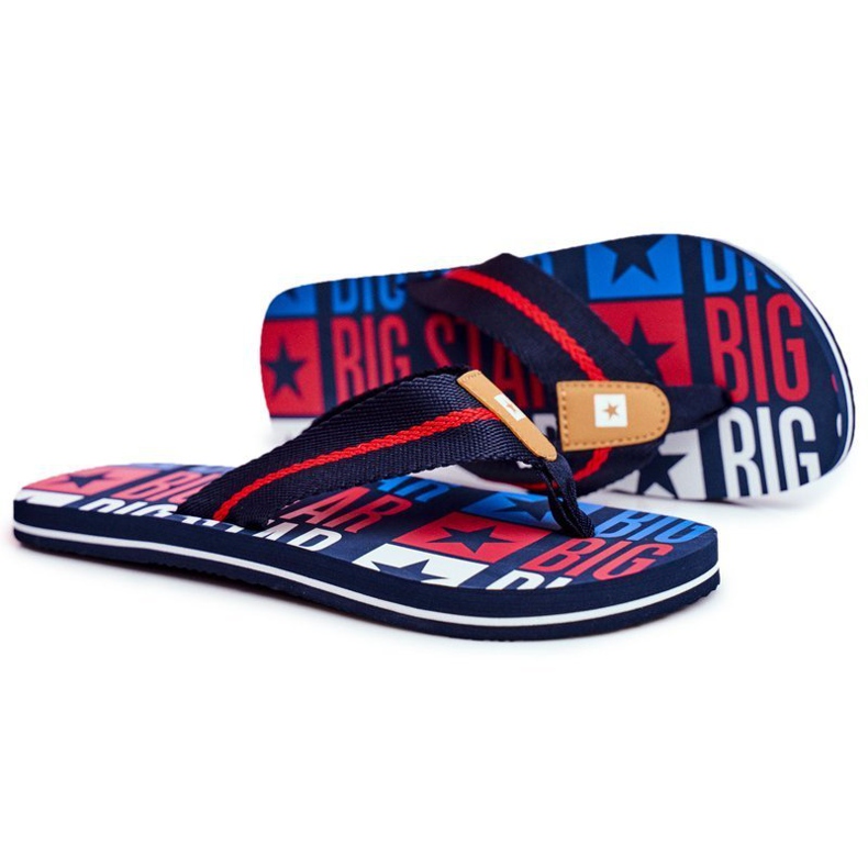 Zapatillas Hombre Chanclas Big Star Azul Marino FF274A484