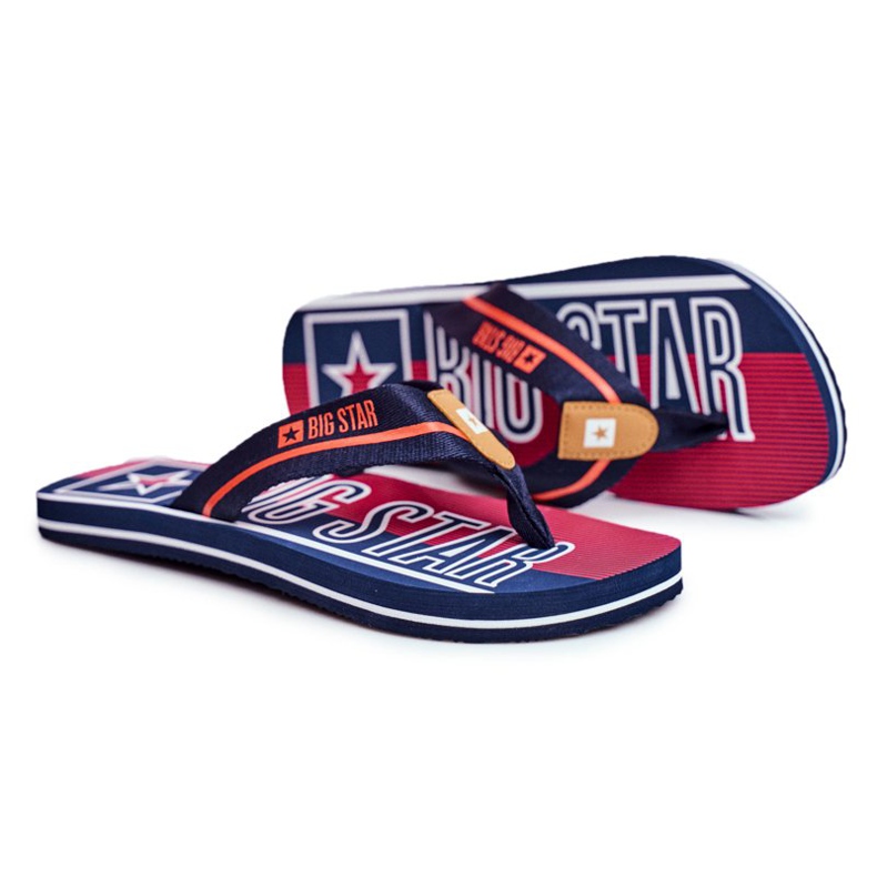 Zapatillas Hombre Chanclas Big Star Azul Marino FF274A471