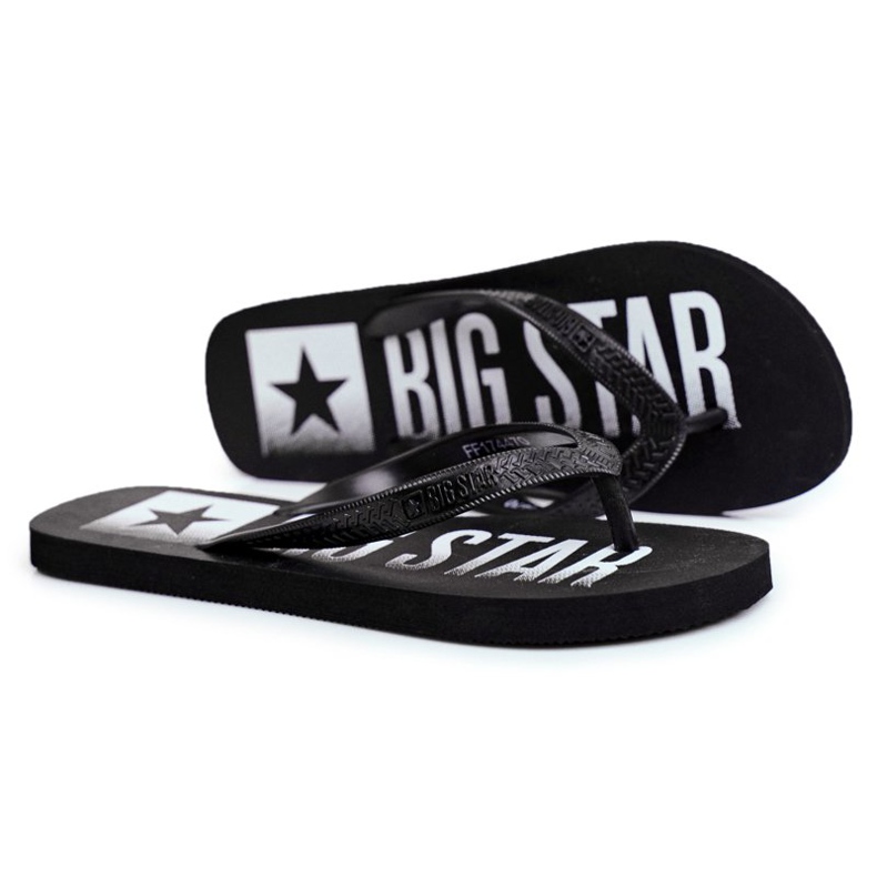 Zapatillas Hombre Chanclas Big Star Negro FF274A470