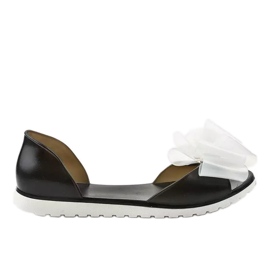 Sandalias Meliski negras con lazo S5-3 negro Sandalias Meliski negras con lazo S5-3 negro