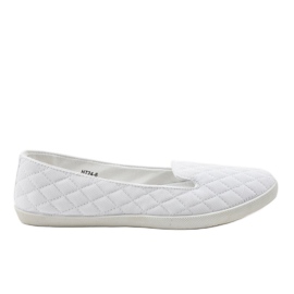 Zapatillas acolchadas sin cordones HT24-6 blancas blanco