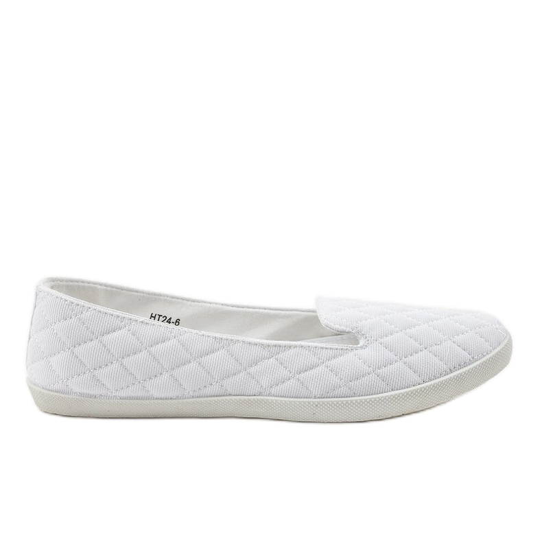 Zapatillas acolchadas sin cordones HT24-6 blancas blanco