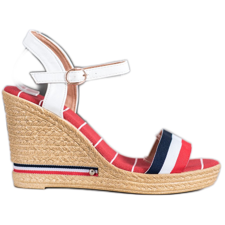 Yes Mile Sandalias con rayas de colores multicolor