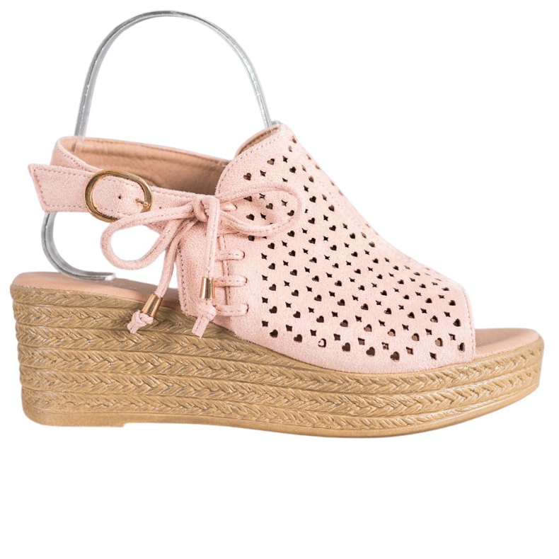 Small Swan Cómodas sandalias caladas rosado Small Swan Cómodas sandalias caladas rosado