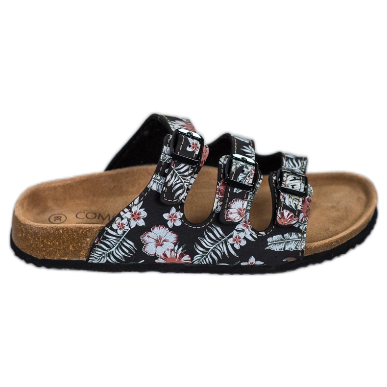 SHELOVET Cómodas pantuflas estampadas blanco negro multicolor SHELOVET Cómodas pantuflas estampadas blanco negro multicolor