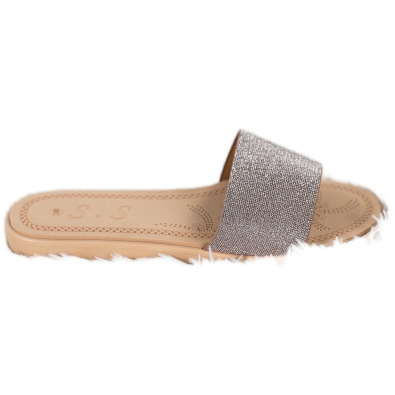 Small Swan Pantuflas Con Brillo multicolor gris amarillo Small Swan Pantuflas Con Brillo multicolor gris amarillo