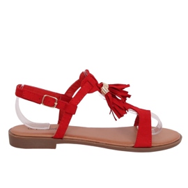 Sandalias de mujer rojas 222-30 Rojo