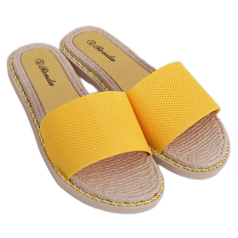 Pantuflas mujer miel 35-185 Amarillo