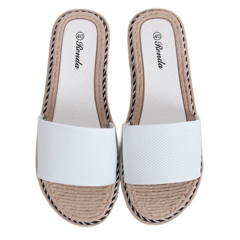 Zapatillas de mujer blancas 35-185 Blanco