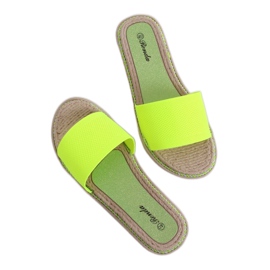 Pantuflas de mujer neon 35-185 Verde