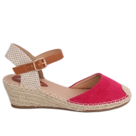 Alpargatas con cuña fucsia S-820 Fushia rosa