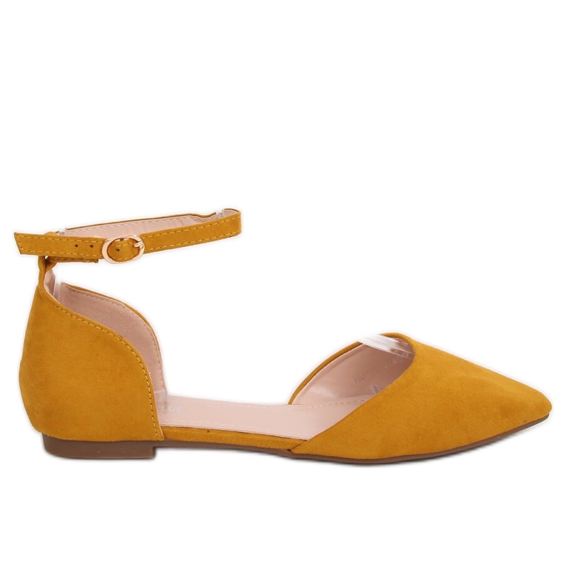 Bailarinas de corte miel amarillo HD-100