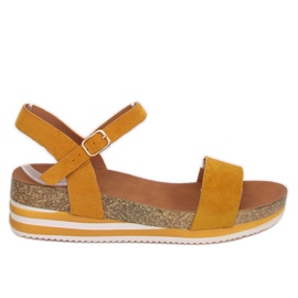 Sandalias mujer miel RD054 Amarillo