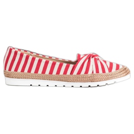 Filippo Zapatos sin cordones con rayas blanco rojo