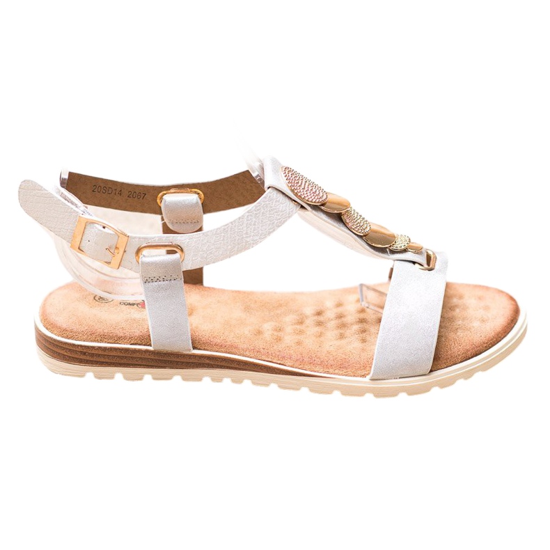 Evento Sandalias Blancas Con Adornos blanco