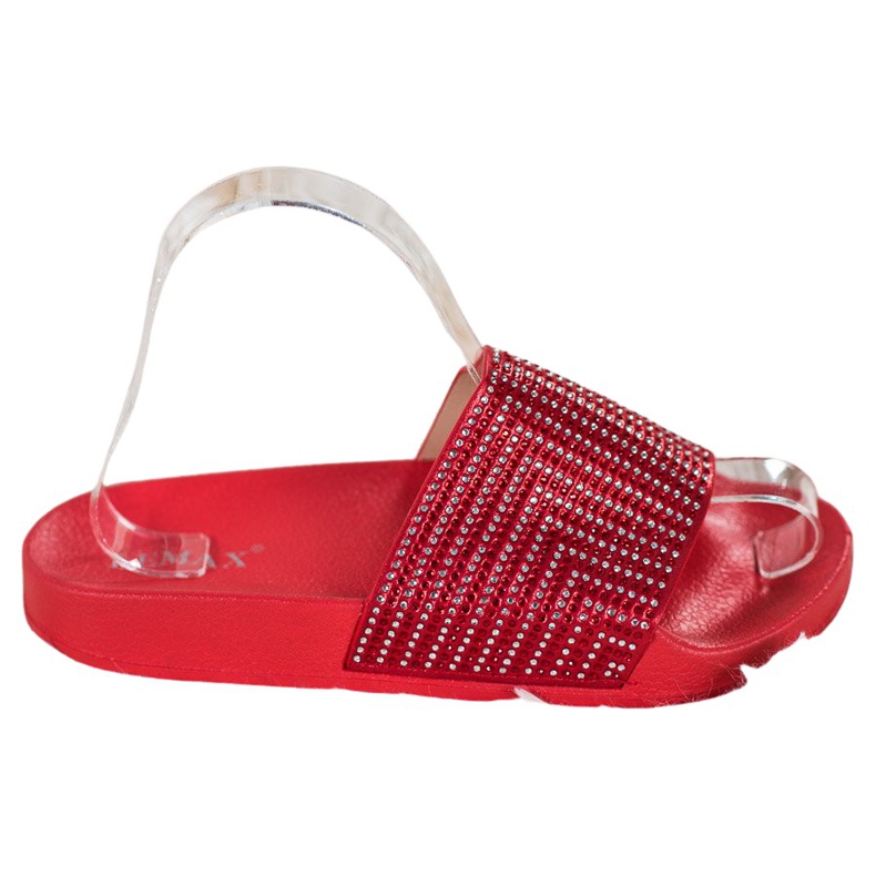 Lemax Pantuflas Rojas Con Circonita rojo