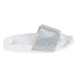 Lemax Pantuflas Blancas Con Circonita blanco