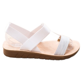 Sea Elves Sandalias sin cordones en la plataforma blanco gris Sea Elves Sandalias sin cordones en la plataforma blanco gris