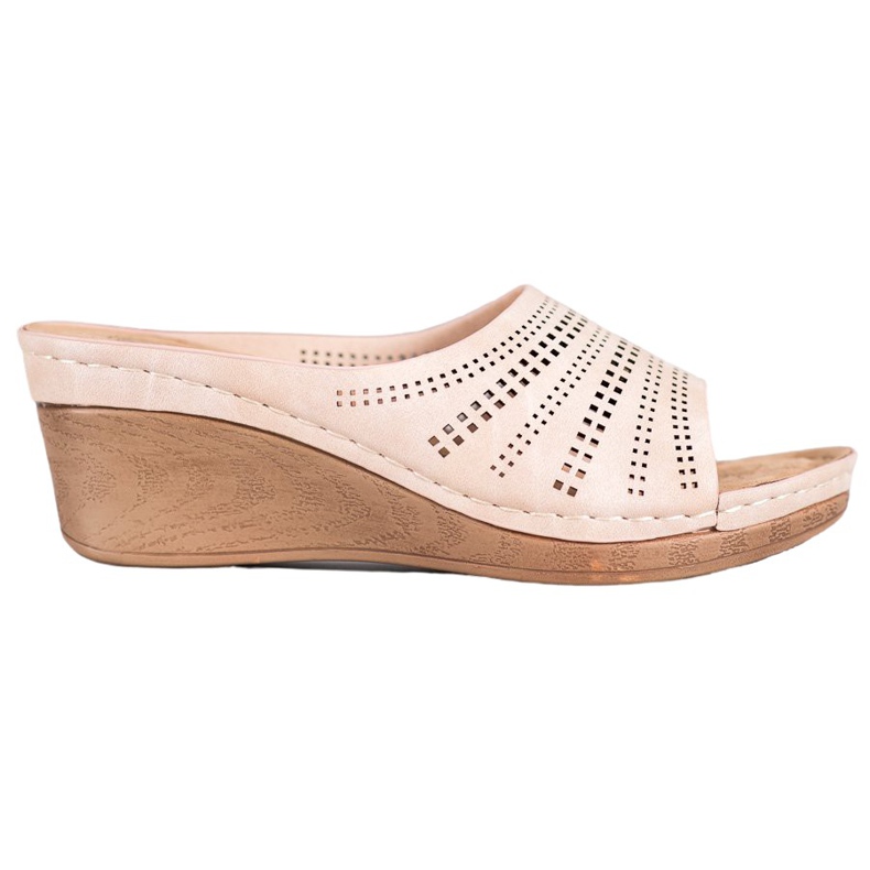 Evento Pantuflas Con Patrón Calado rosado Evento Pantuflas Con Patrón Calado rosado