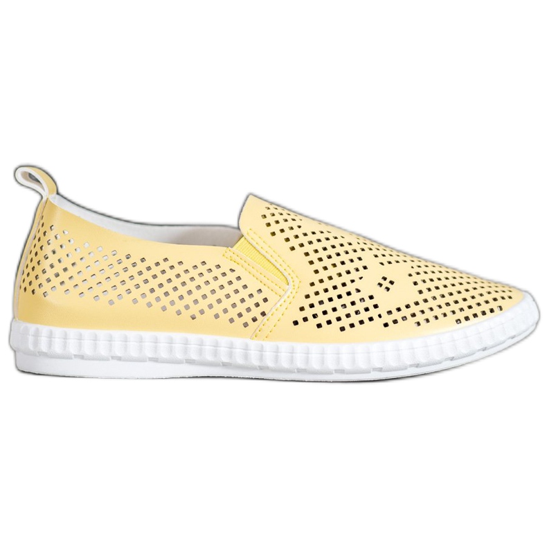 GOLL Slipons amarillos calados