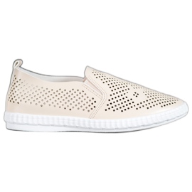 GOLL Slipons beige calados
