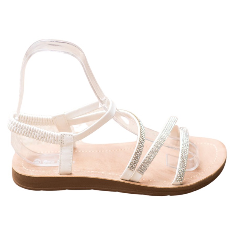 Sea Elves Sandalias elegantes sin cordones blanco