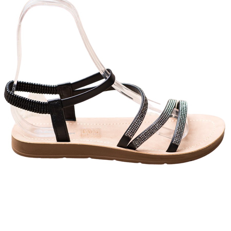 Sea Elves Sandalias elegantes sin cordones negro