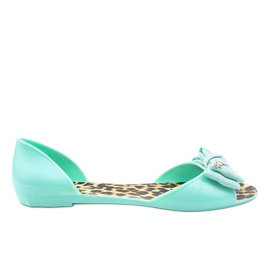 Sandalias azules con estampado de leopardo KM01-8 Sandalias azules con estampado de leopardo KM01-8