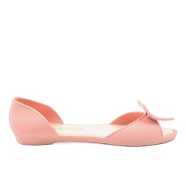 Bailarinas de goma rosa melissa con corazón KM121-22
