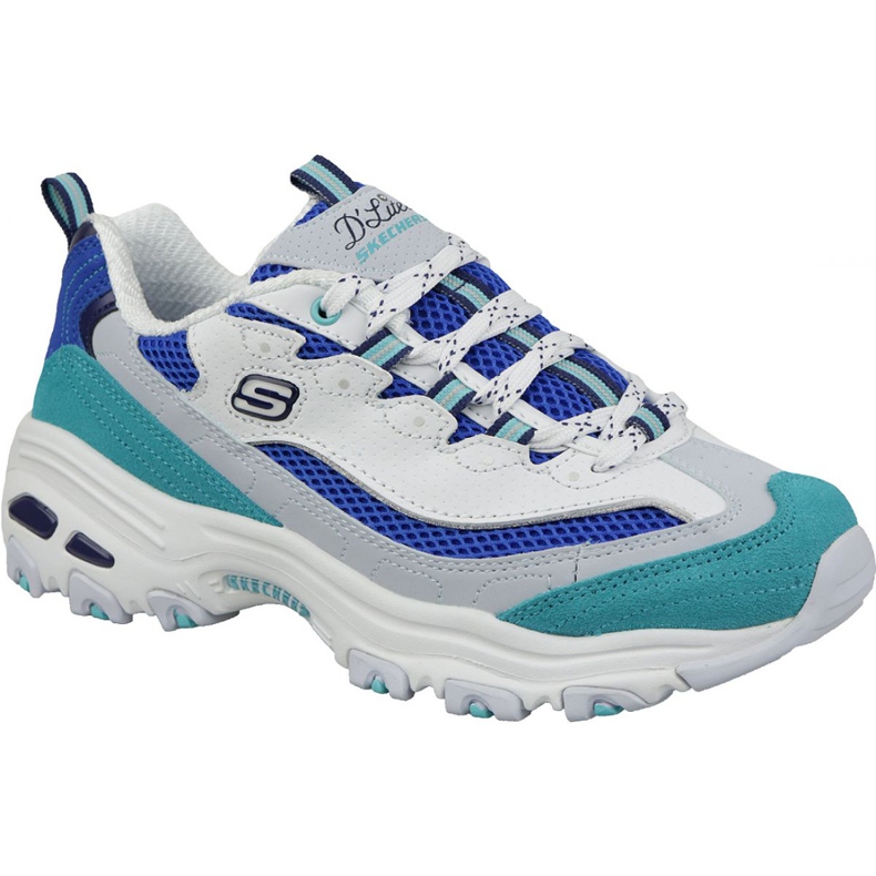 Skechers D'Lites Segunda oportunidad W 13146-WBL blanco azul multicolor