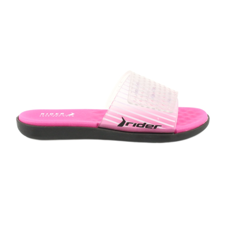 Zapatillas de piscina Rider 82740 incoloro negro rosado
